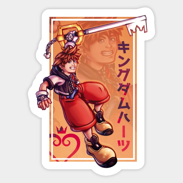 Sora - Kingdom Hearts Sticker by Verethor